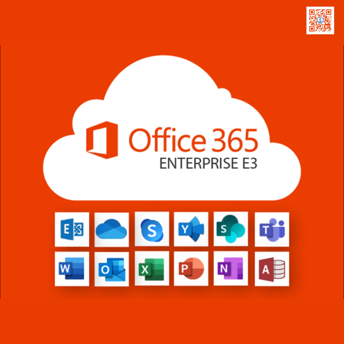 Microsoft 365 Enterprise E3 - 100 Users | 1 Year Subscription (With Teams)